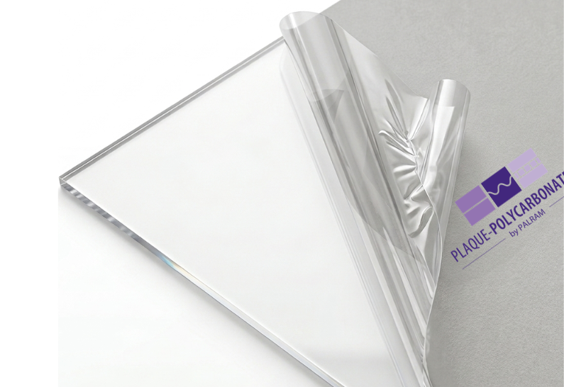 polycarbonate compact transparent comme du verre, traité anti-UV deux faces