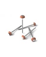 Vis de fixation en bitume marron pour une fixation discrète et robuste

