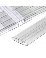 Profil H en Polycarbonate 4/6 mm