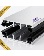 profil universel en aluminium easy - compatible avec toutes les épaisseurs des plaques