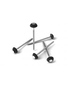 Paquet de 50 ou 200 vis de fixation en bitume noir, offrant une installation durable et sécurisée