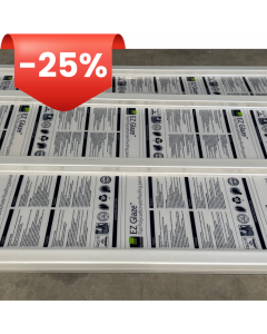 EZ-GLAZE – Lot de 10 plaques en polycarbonate profilé opale/perlé (3 m) — -25 %