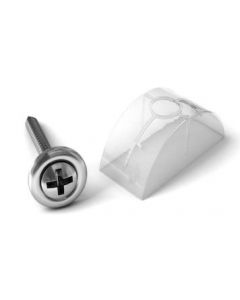 Pack de 20 vis avec calottes pour plaques ondulées 76/18
