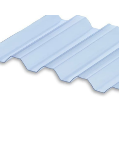 PLAQUE ONDULÉE EN PVC TRANSPARENT 0.8, 1.1 OU 1.3MM