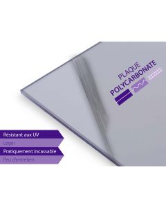 Plaque polycarbonate 6 mm - Compacte et parfaitement transparente
