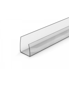PROFIL U EN POLYCARBONATE POUR 6, 10, 16MM