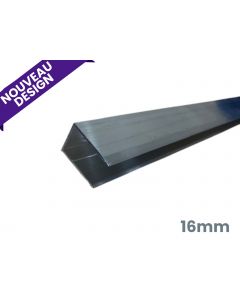 Profil U en aluminium 16 mm