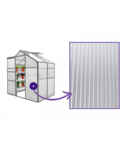 Plaque en Polycarbonate 4 mm pour Serres - Forme A