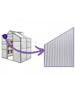 PLAQUE POUR SERRES EN POLYCARBONATE 4 mm - Forme C