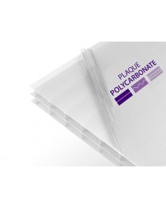 Panneau alvéolaire 25 mm en polycarbonate opale