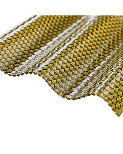 Tôle ondulée bronze 2.8 mm à structure nid d'abeille
