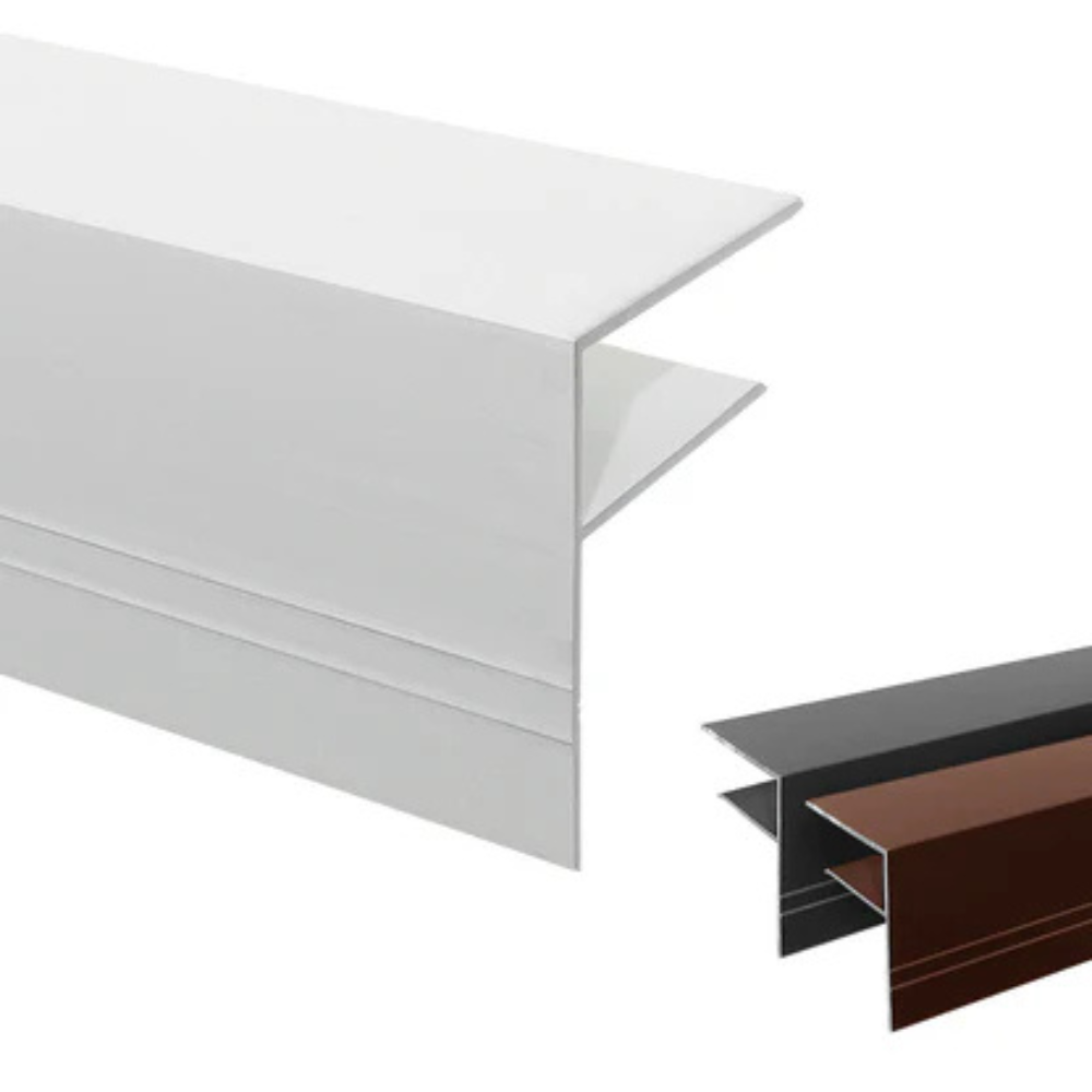  PROFIL F ALUMINIUM 10 MM  Nos profilés en F sont conçus pour être utilisés sur les côtés de vos plaques de polycarbonate.