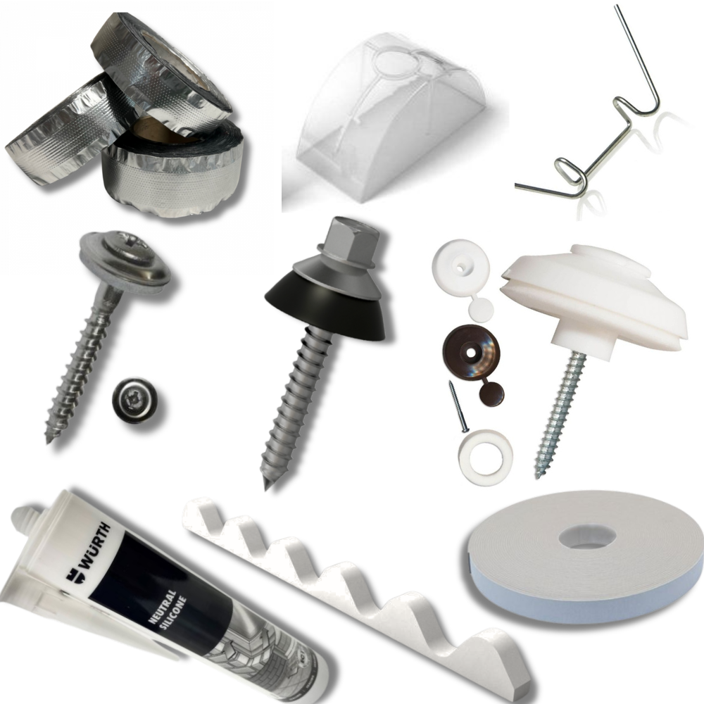 ACCESSOIRES POUR POLYCARBONATE OU PVC