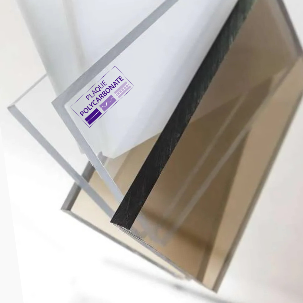 polycarbonate compact pour toiture ou cloisons de 2 &agrave; 12mm
