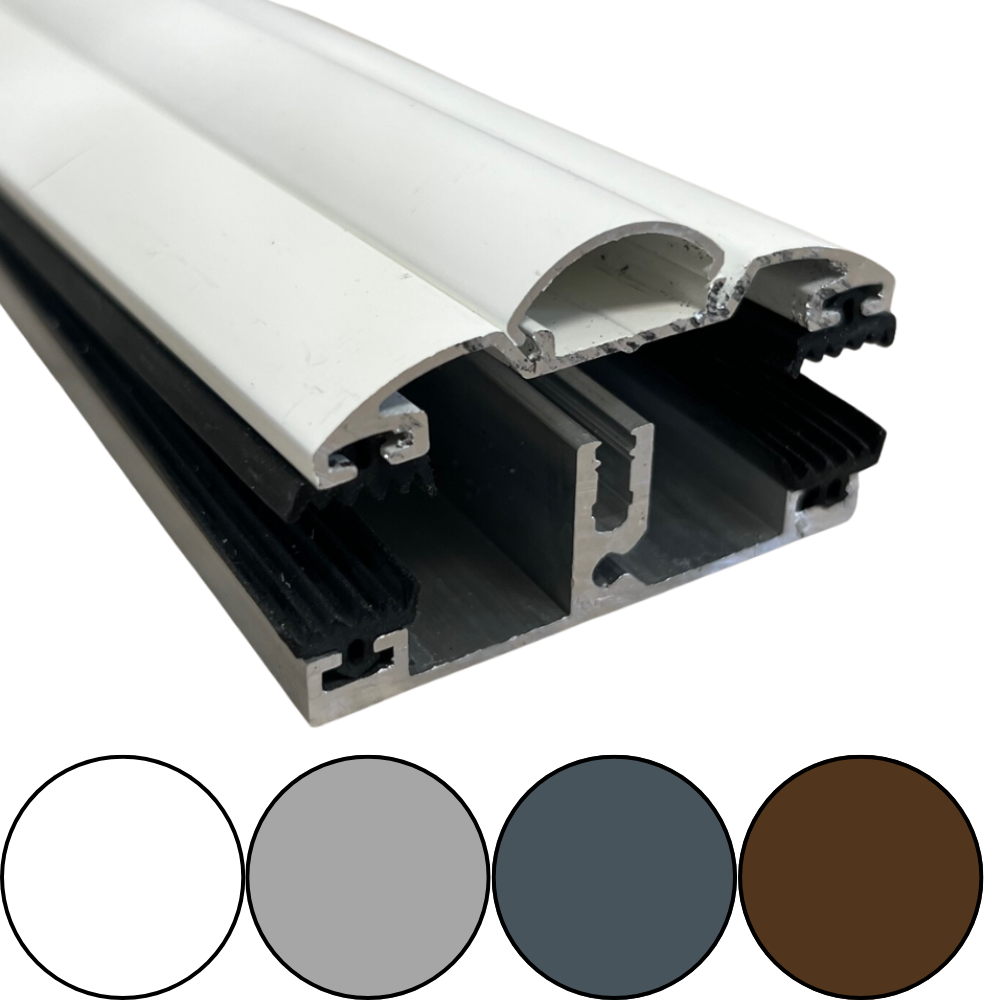 Kit Profil UNIVERSEL en aluminium SUNWOOD pour les plaques en polycarbonate de 2mm à 35mm ou du verre