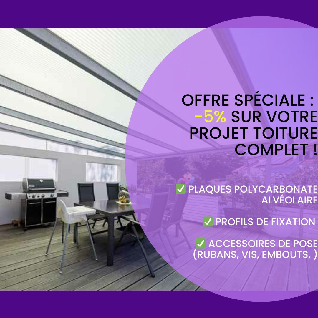 offre spéciale -5% sur polycarbonate