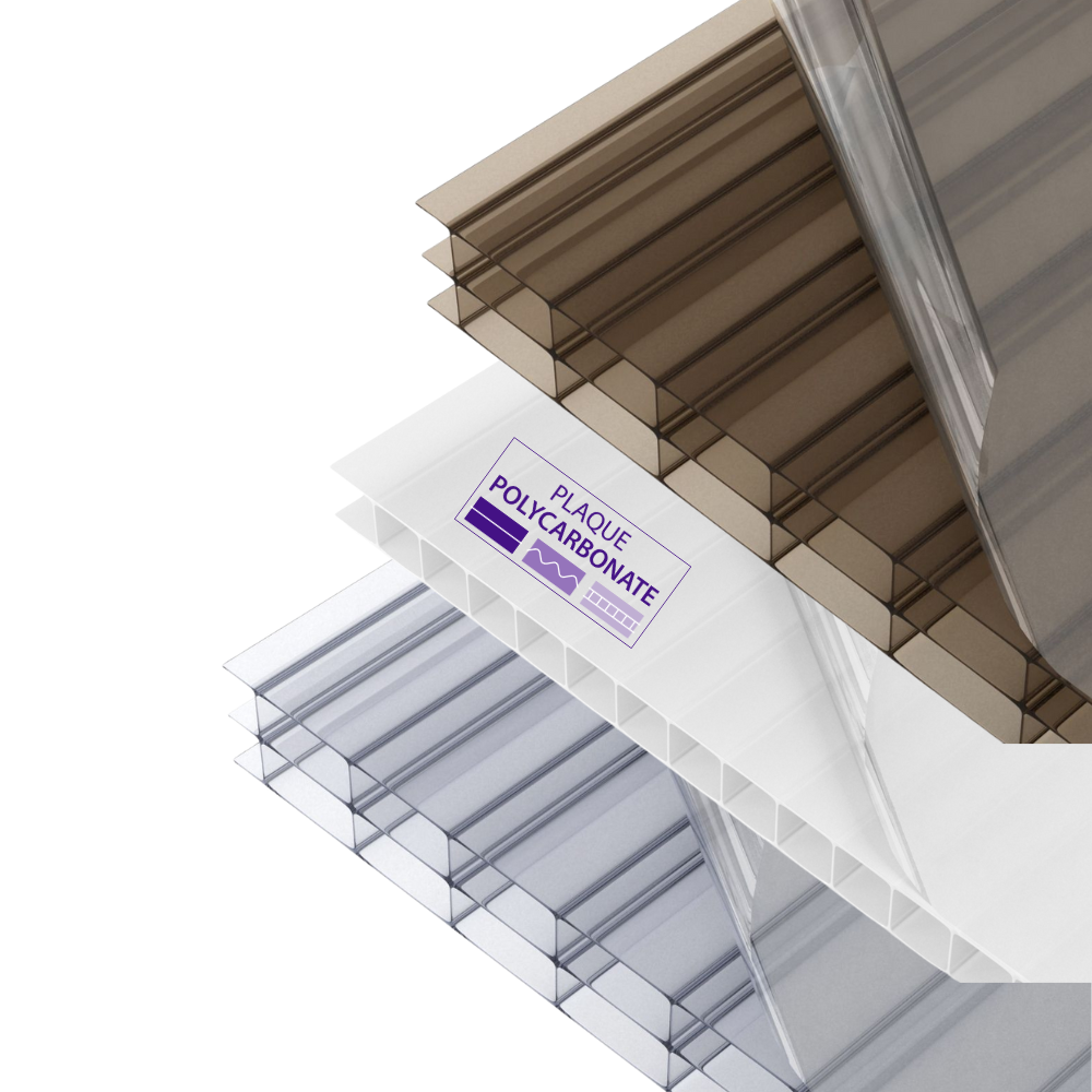polycarbonate alv&eacute;olaire en 4, 6, 8, 10, 16, 25, 32 et 35mm