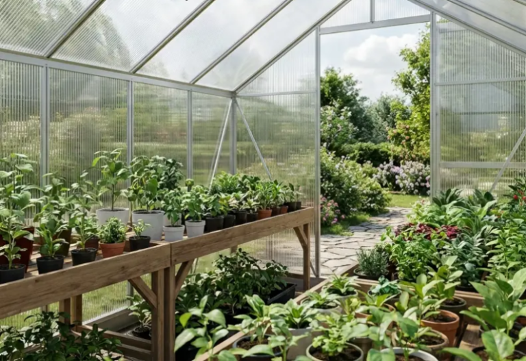 SERRE AVEC PLAQUE DE POLYCARBONATE