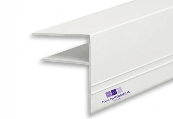 profil de bord en aluminium blanc