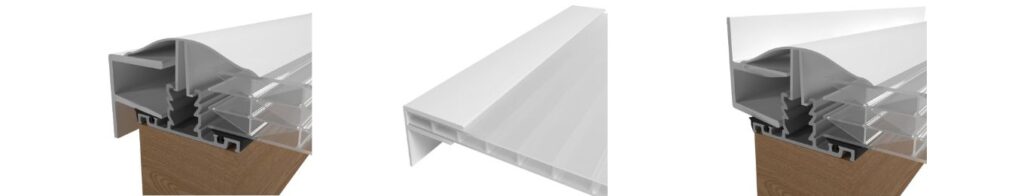 Installation des profilés en F pour plaques de polycarbonate