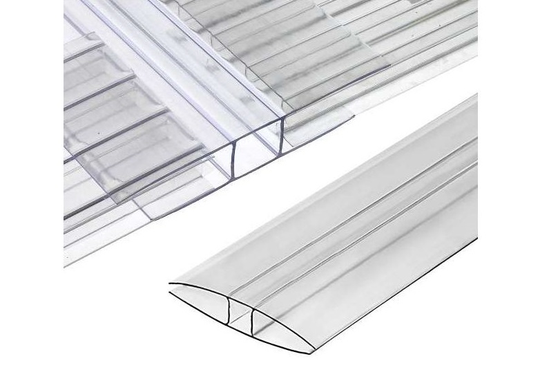 Profil H en Polycarbonate pour 4/6mm