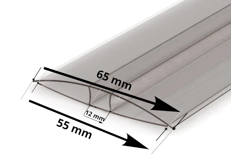 Profil H en Polycarbonate pour 16mm - Image 5