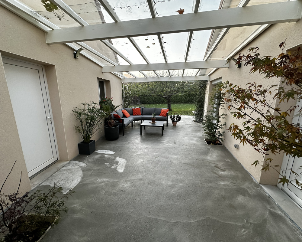 Toiture en EZ GLAZE 9m de long 1 1