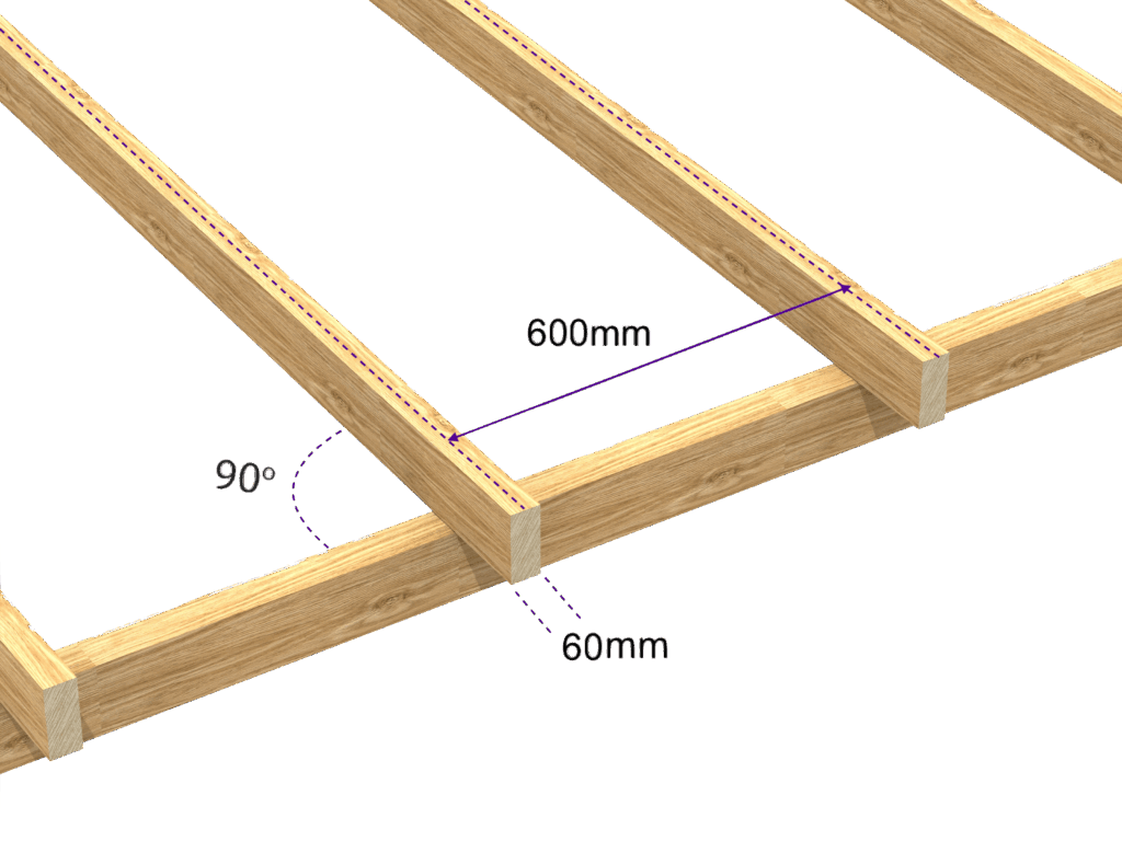 Espacement des chevrons pour EZ Glaze