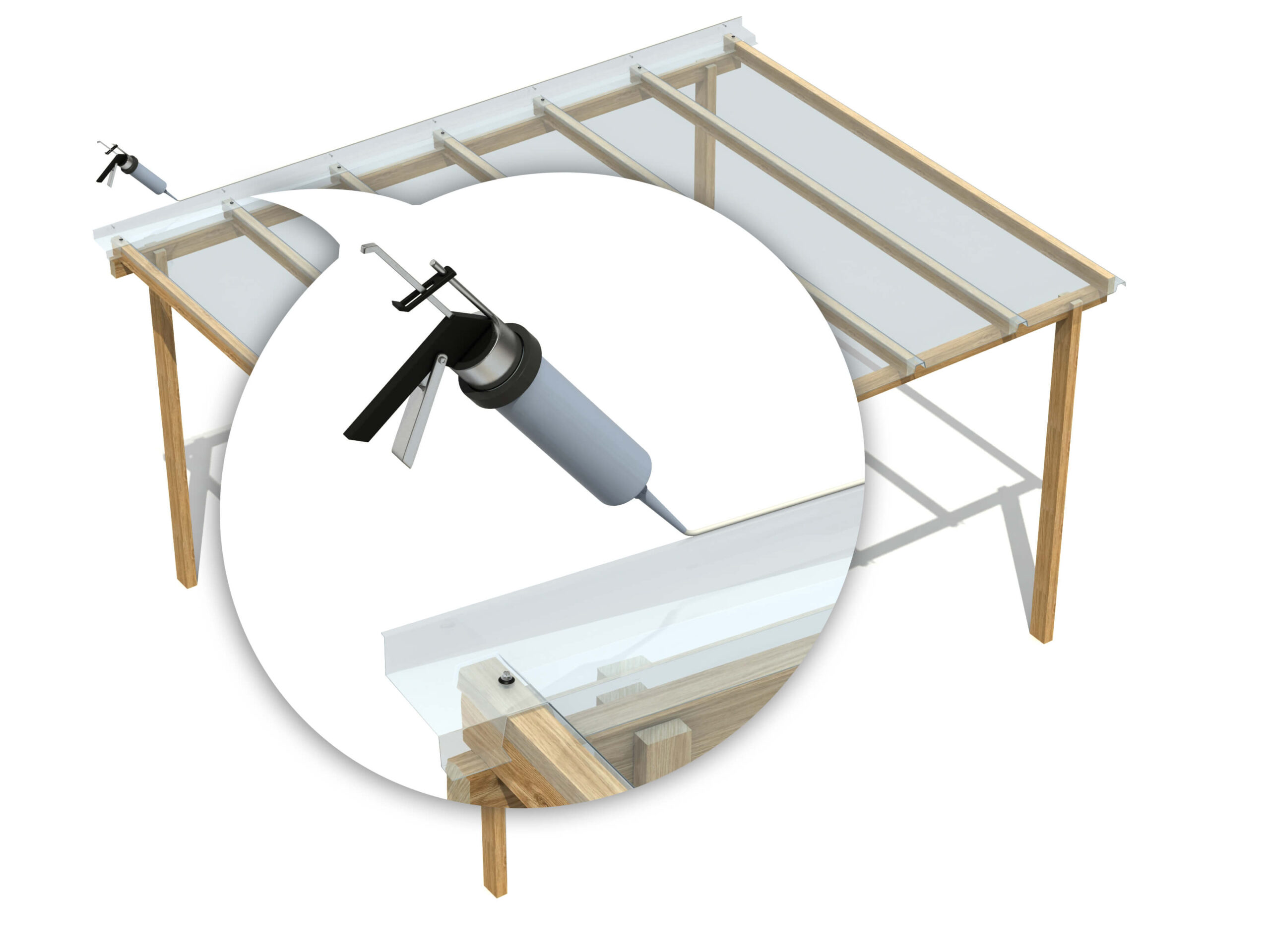 Application de silicone pour EZ Glaze