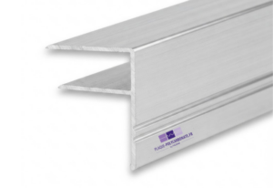 profil F en aluminium brut