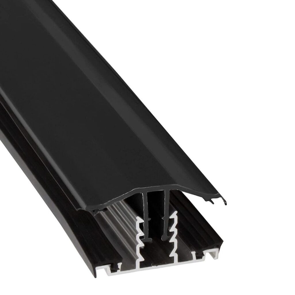 E-TEX profil à clipser pour 10/16mm - Gris - 6m