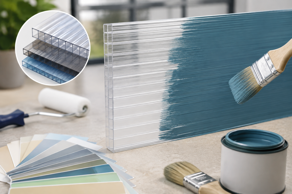 PEINTURE PLAQUE POLYCARBONATE