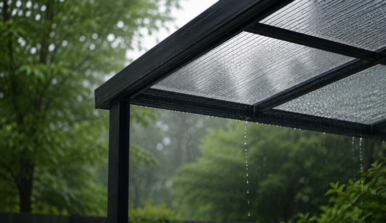 Comment éviter que le polycarbonate fasse du bruit sous la pluie ? Causes et solutions pour une toiture plus silencieuse