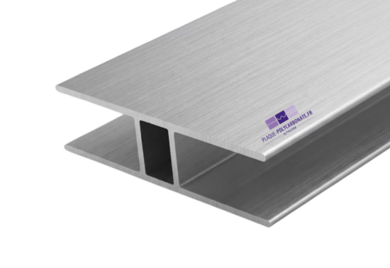 profil de jonction H sans joint en aluminium