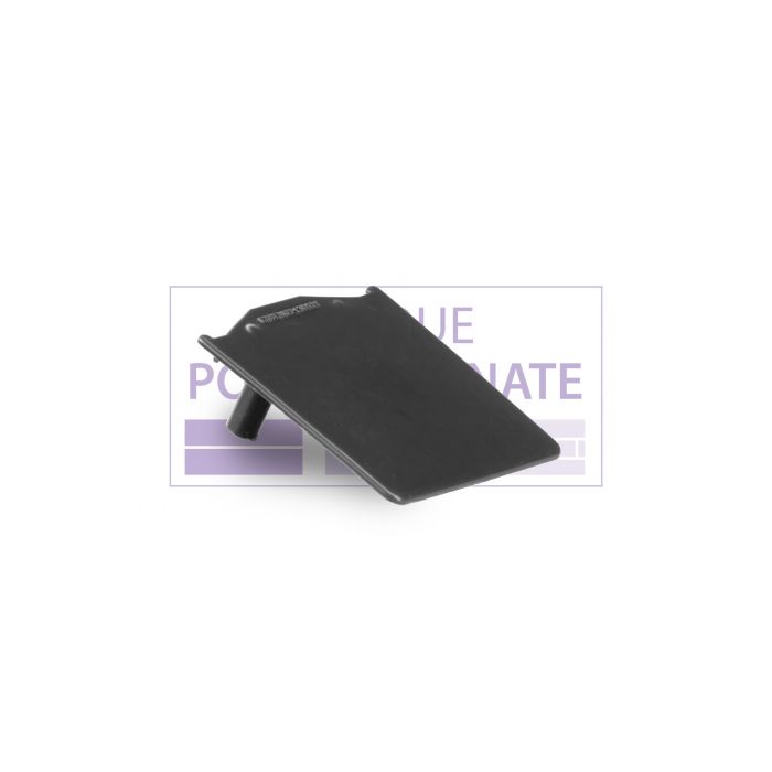 E-TEX Embout profil en PVC - Gris