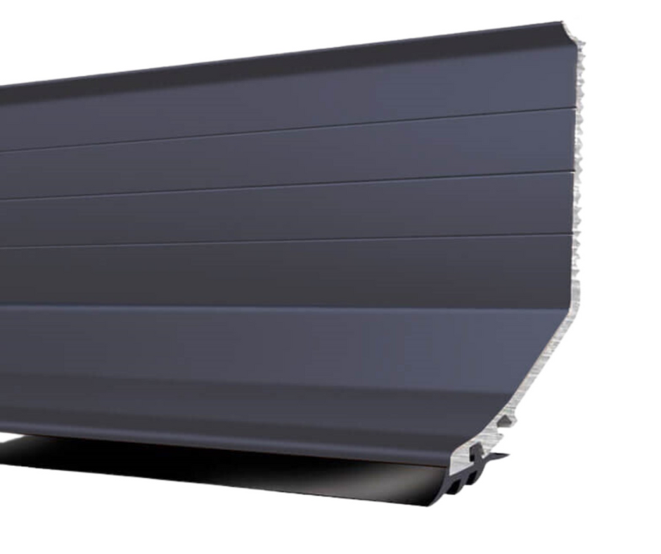 E-TEX Profil mural en aluminium - GRIS